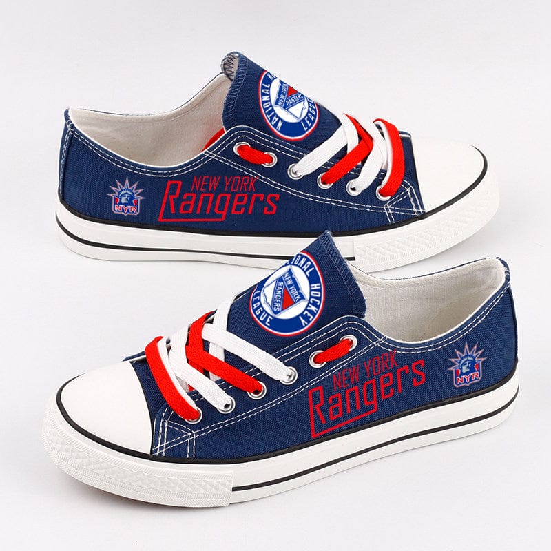 New York Rangers Low Top Canvas Sport Sneakers Shoes For Men Women Fans - Image 3