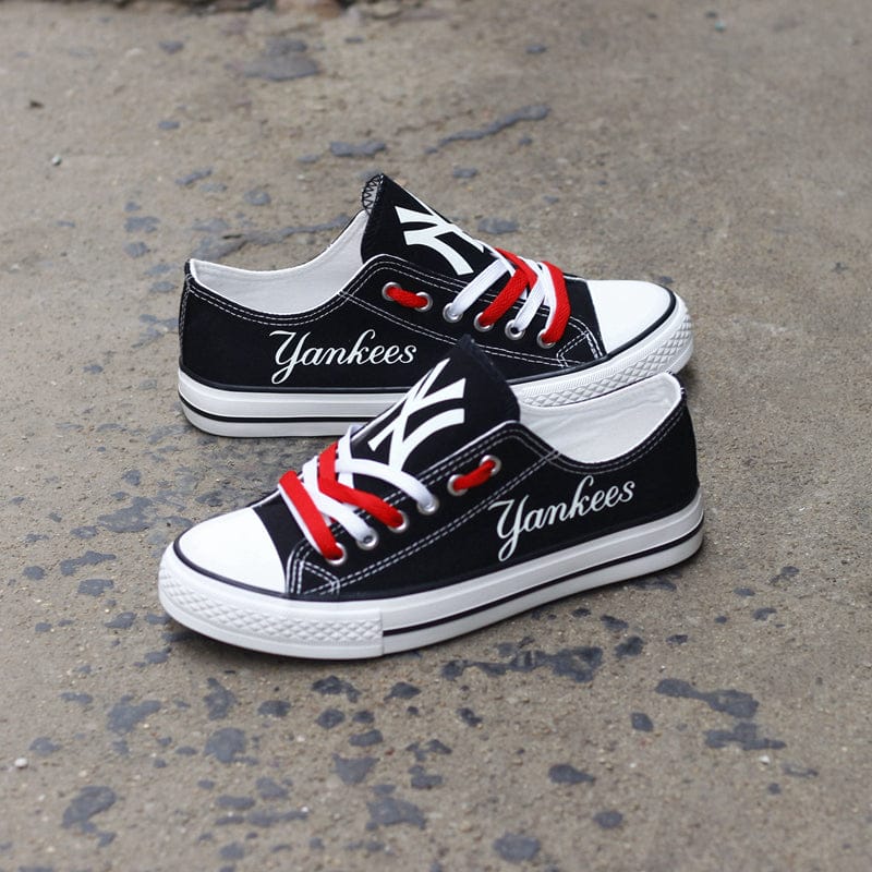 New York Mets Limited Print Low Top Canvas Shoes Sport Sneakers For Men Women Fans - Image 5