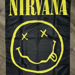 Nirvana Flag 3x5 Banner Rock Grunge Music Band Kurt Cobain Man-Cave Garage
