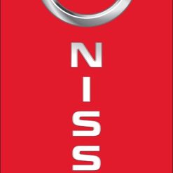 Nissan Car Flag Red Vertical 3X5 Ft Polyester Banner USA 90x150cm