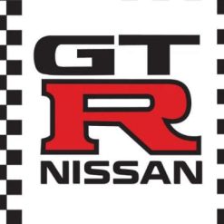 Nissan GTR Flag Black White 3X5 Ft Polyester Banner USA 90x150cm