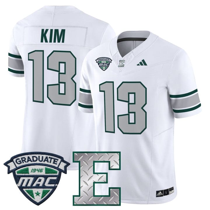 Alternative view of Noah Kim Jersey #13 Eastern Michigan Eagles 2025 Limited Stitched