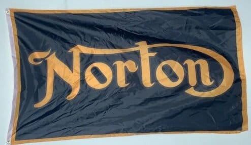 Norton Motorcycle Black Flag 3X5 Ft Polyester Banner USA 90x150cm
