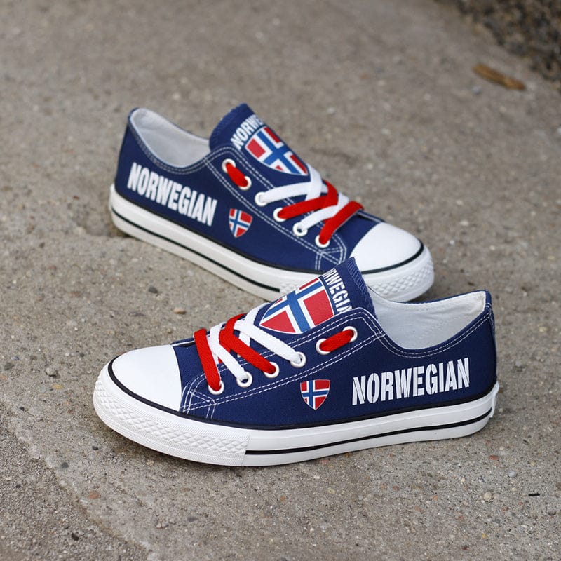 Norwegian Canvas Sneakers Shoes For Men Women Fans