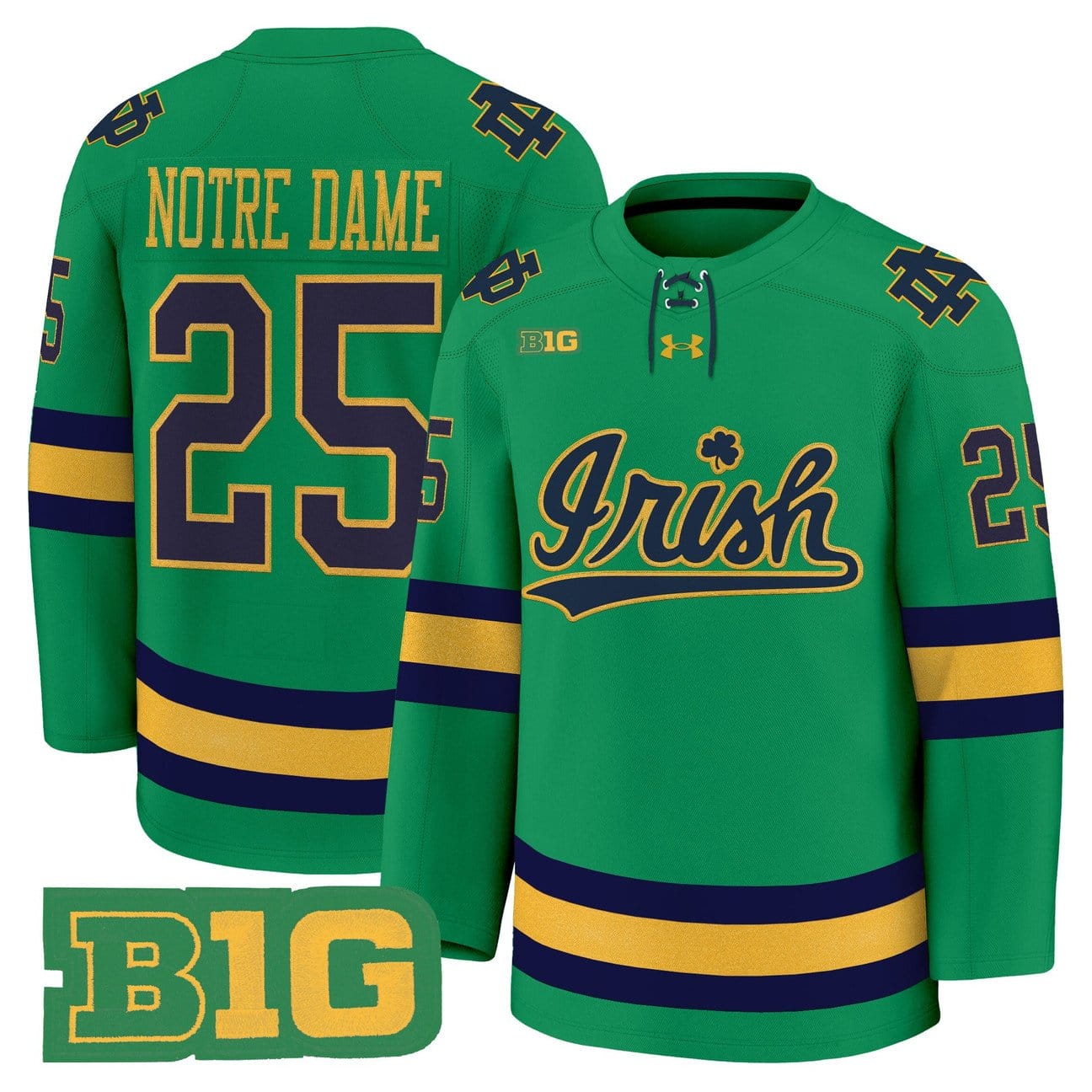 Alternative view of Notre Dame Jersey #25 Notre Dame Fighting Irish 2025-26 Premium Stitched