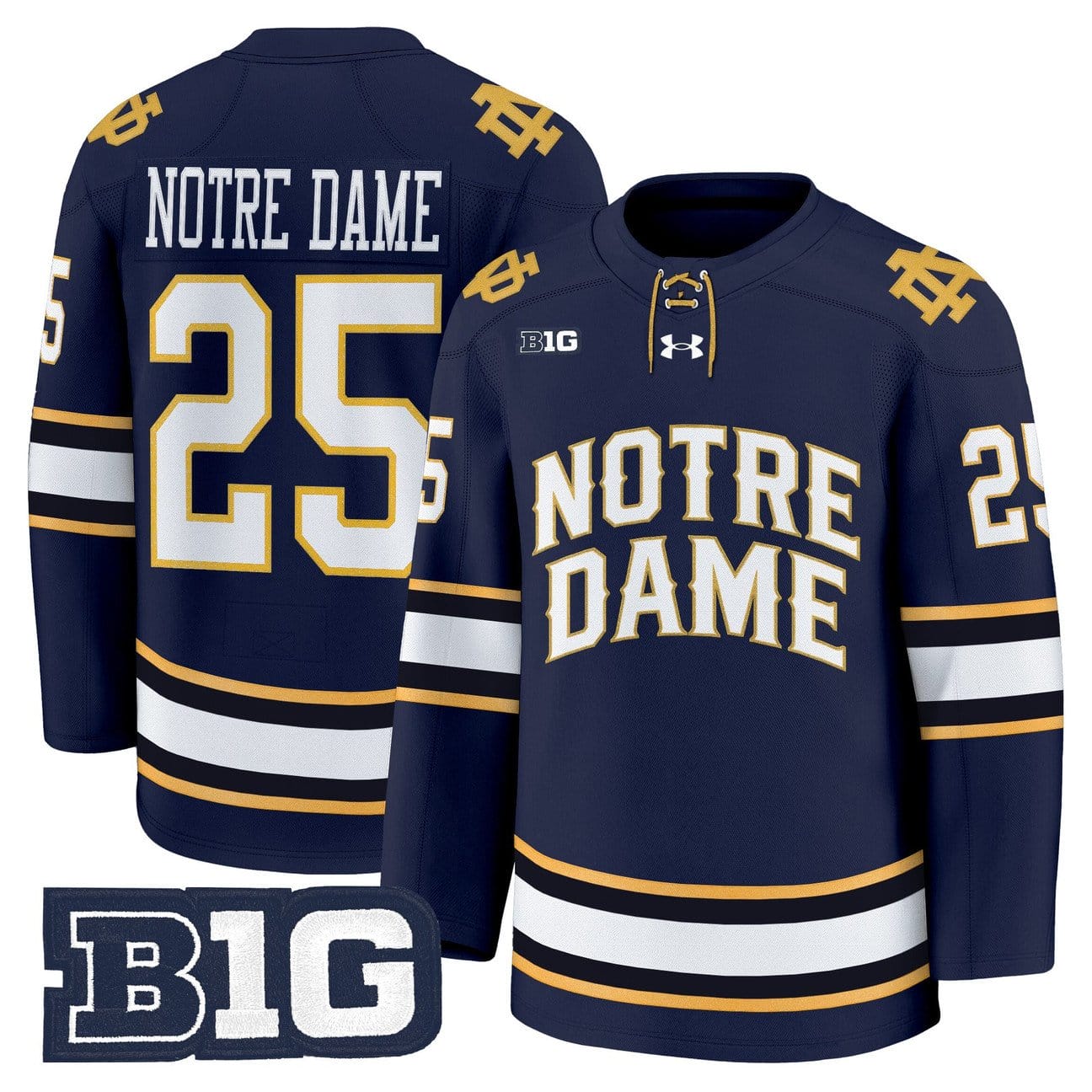 Notre Dame Jersey #25 Notre Dame Fighting Irish 2025-26 Premium Stitched - Image 3