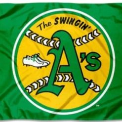 Oakland Athletics Retro Vintage Flag 3X5Ft Banner USA Polyester with Brass Grommets