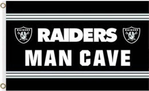Oakland Raiders MAN CAVE Flag 3X5 Ft Polyester Banner USA 90x150cm