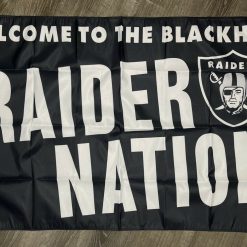 Oakland Raiders Nation Flag 3x5 ft Man-Cave Banner Flag The Blackhole