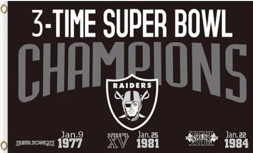 Oakland Raiders National Football Sports Team Flag 3X5 Ft Polyester Banner USA 90x150cm