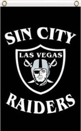 Oakland Raiders Sin City Flag 3X5 Ft Polyester Banner USA 90x150cm