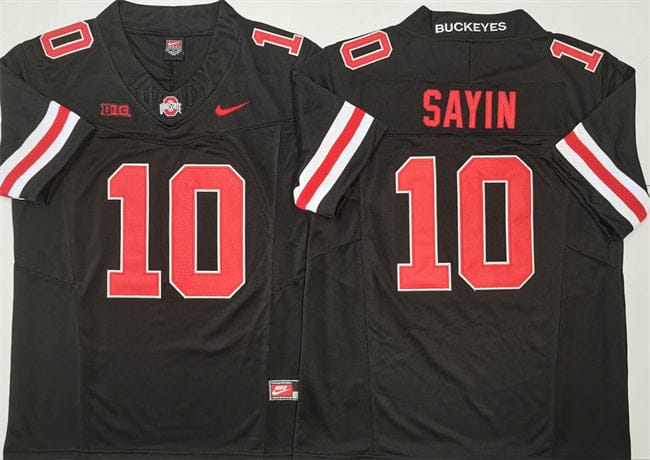 Ohio State Buckeyes #10 Julian Sayin Jersey 2025 F.U.S.E. Football Stitched - Image 3