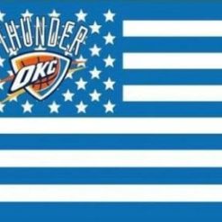 Oklahoma City Thunder Star Flag 3X5Ft Polyester Banner USA Digital Print