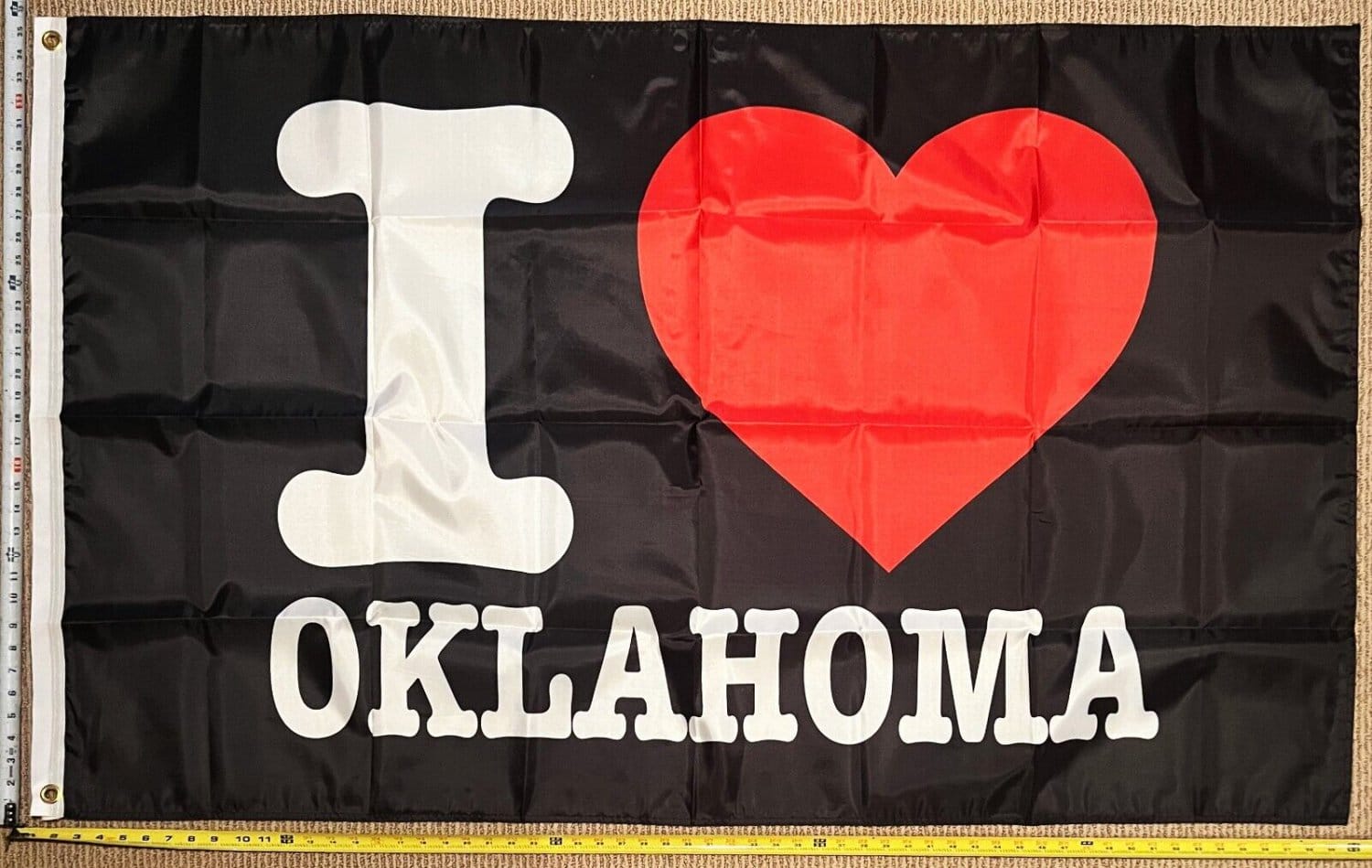 Oklahoma Flag Beer Party America Man Cave Sign Poster USA 3x5'