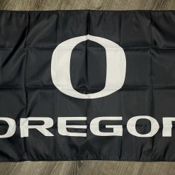 Oregon Ducks Logo Flag 3x5 ft NCAA Black Sports Banner Man-Cave Garage