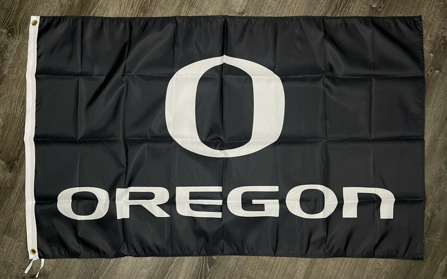 Oregon Ducks Logo Flag 3x5 ft NCAA Black Sports Banner Man-Cave Garage