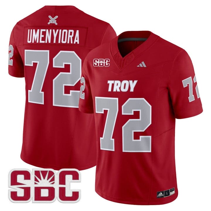 Osi Umenyiora Jersey #72 Troy Trojans 2025 Vapor Limited Stitched - Image 5