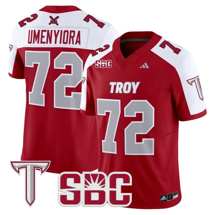 Osi Umenyiora Jersey #72 Troy Trojans 2025 Vapor Limited Stitched - Image 4