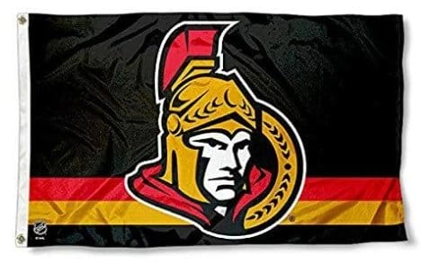 Ottawa Senators Star and Stripes Flag 3X5Ft Polyester Digital Print Banner USA
