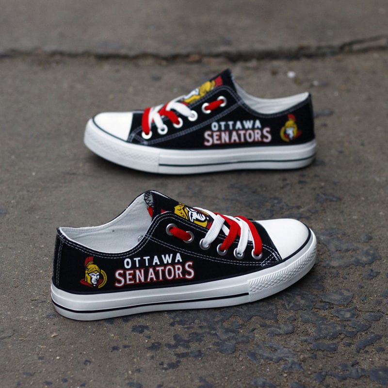 Ottawa Senators Low Top Canvas Sport Sneakers Shoes For Men Women Fans