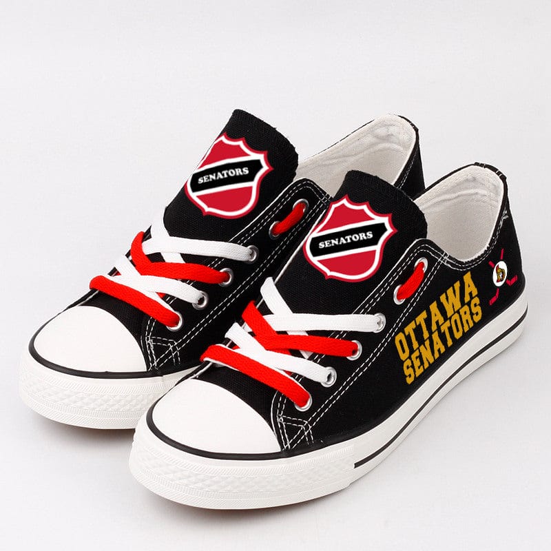 Ottawa Senators Low Top Canvas Sport Sneakers Shoes For Men Women Fans
