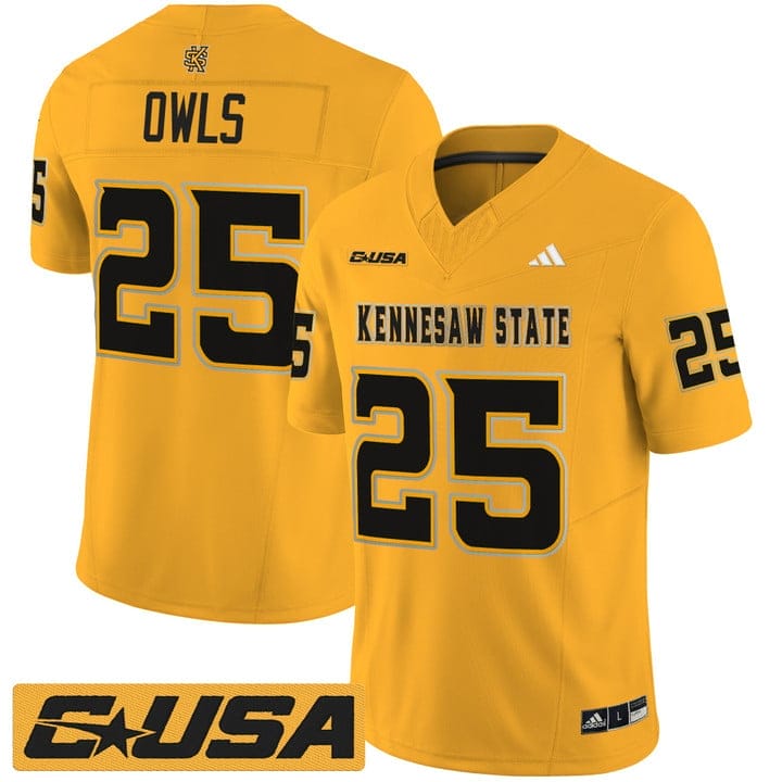 Owls Jersey #25 Kennesaw State Owls 2025 Vapor Limited Stitched - Image 5