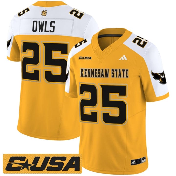 Owls Jersey #25 Kennesaw State Owls 2025 Vapor Limited Stitched - Image 4