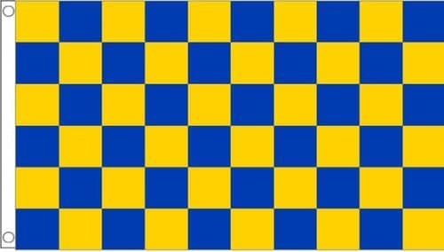 Oxford United Check Flag 3x5ft Banner Polyester