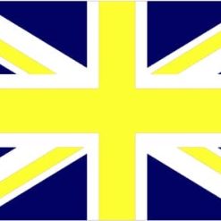Oxford United Yellow and Blue Union Flag 3x5ft Banner Polyester