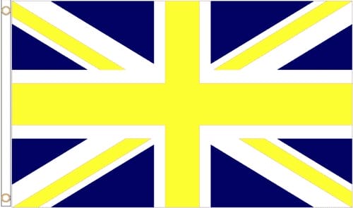 Oxford United Yellow and Blue Union Flag 3x5ft Banner Polyester