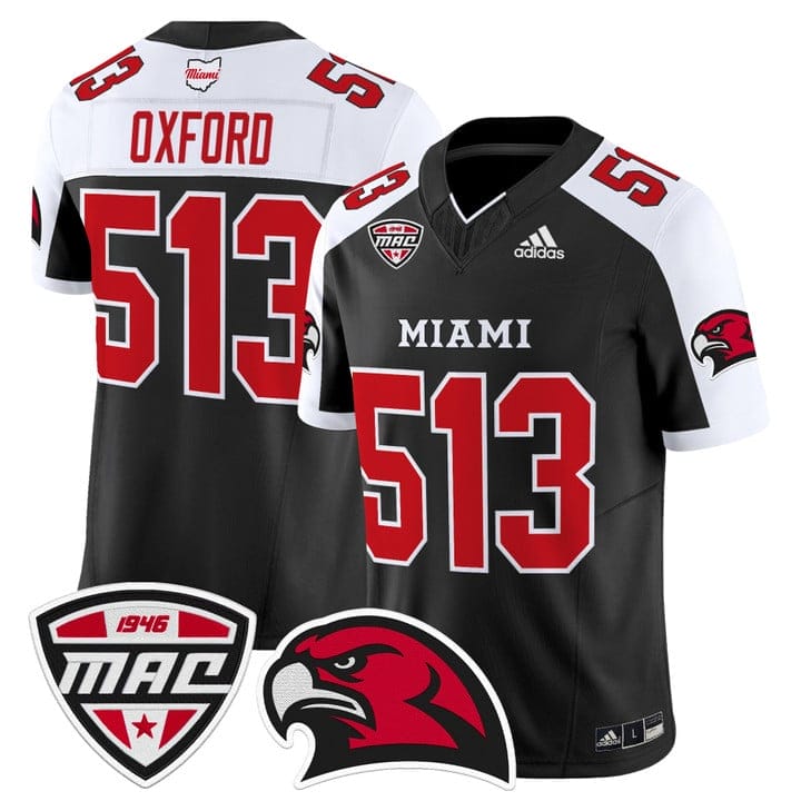Oxford Jersey #513 Miami OH RedHawks 2025 Vapor Limited Stitched - Image 3