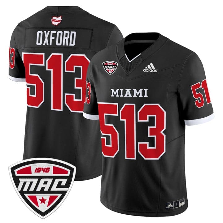 Oxford Jersey #513 Miami OH RedHawks 2025 Vapor Limited Stitched