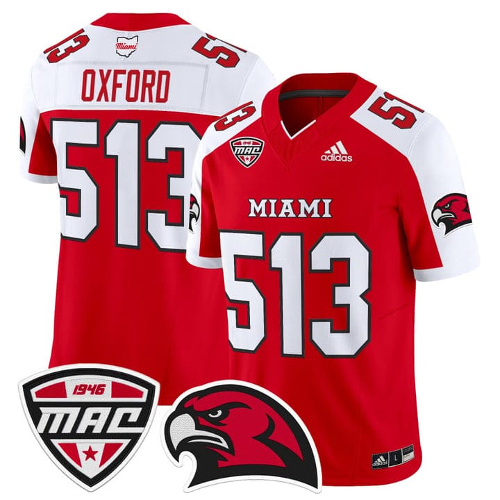 Oxford Jersey #513 Miami OH RedHawks 2025 Vapor Limited Stitched - Image 4