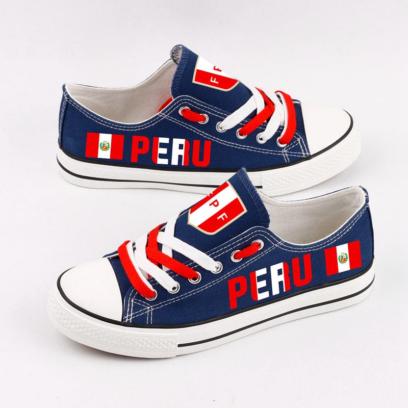 Alternative view of PERU Low Top Canvas Sport Sneakers Shoes For Men Women Fans