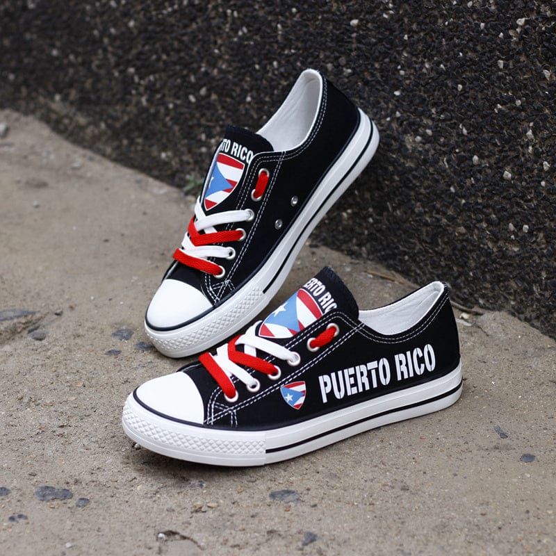 PUERTO RICO Canvas Sneakers Shoes For Men Women Fans