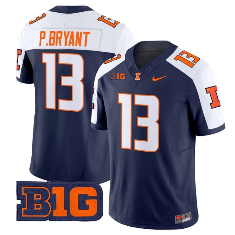 Alternative view of Pat Bryant Jersey #13 Illinois Fighting Illini 2025 Vapor Stitched