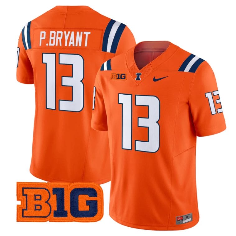 Pat Bryant Jersey #13 Illinois Fighting Illini 2025 Vapor Stitched - Image 5