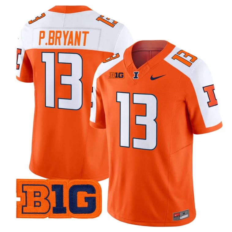 Pat Bryant Jersey #13 Illinois Fighting Illini 2025 Vapor Stitched - Image 4