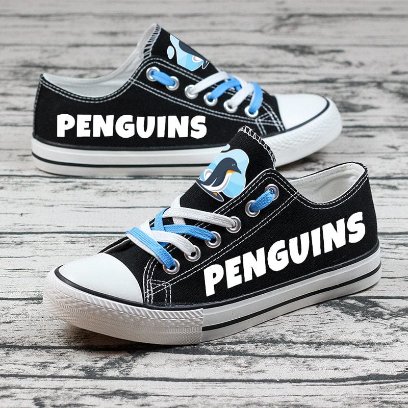 Penguins Canvas Sneakers Shoes For Men Women Fans