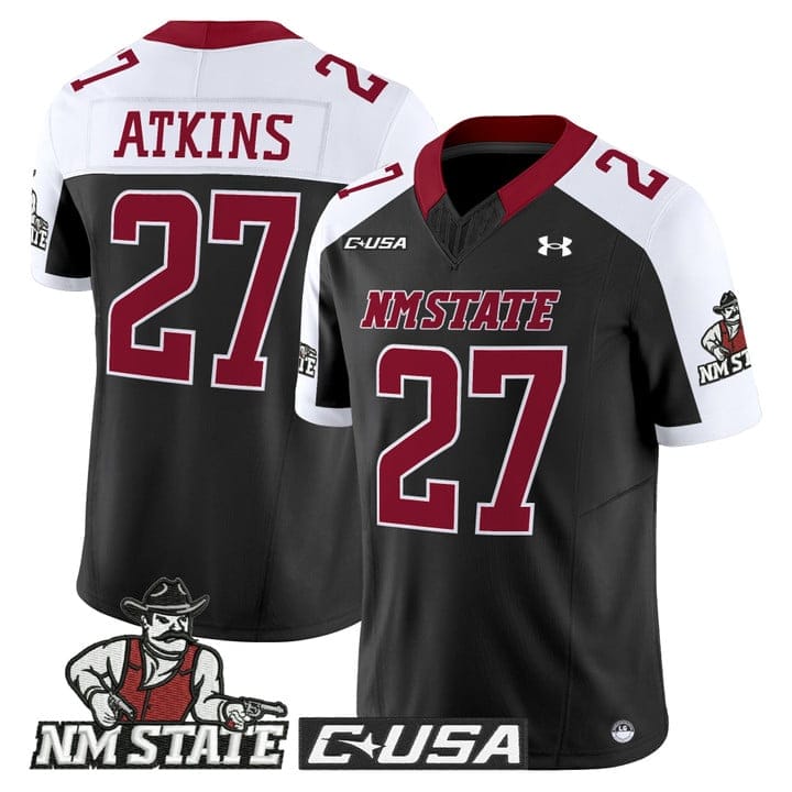 Pervis Atkins Jersey #27 New Mexico State Aggies 2025 Vapor Stitched - Image 3