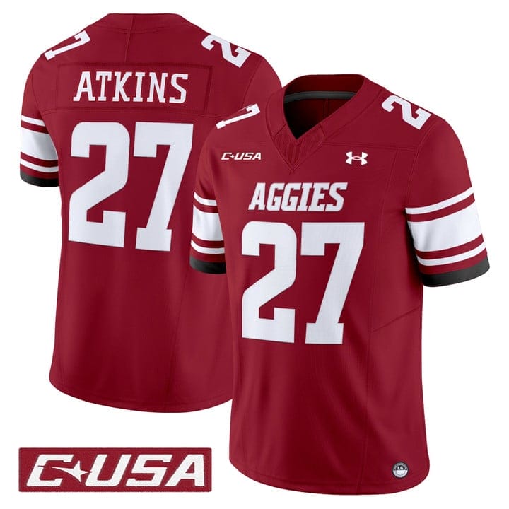 Pervis Atkins Jersey #27 New Mexico State Aggies 2025 Vapor Stitched - Image 5