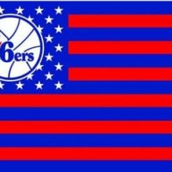 Philadelphia 76ers Star US Flag 3X5Ft Polyester Banner USA Digital Print