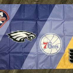 Philadelphia Eagles 76ers Flyers Phillies All Day Flag 3x5 ft Banner Man-Cave