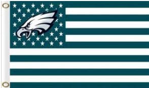 Philadelphia Eagles Star & Strips US Flag 3X5 Ft Polyester Banner USA 90x150cm