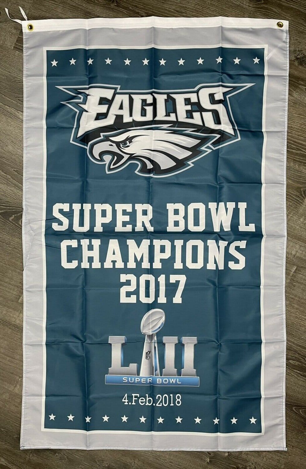 Philadelphia Eagles Super Bowl Championship Flag 3x5 ft Banner Man-Cave Bar