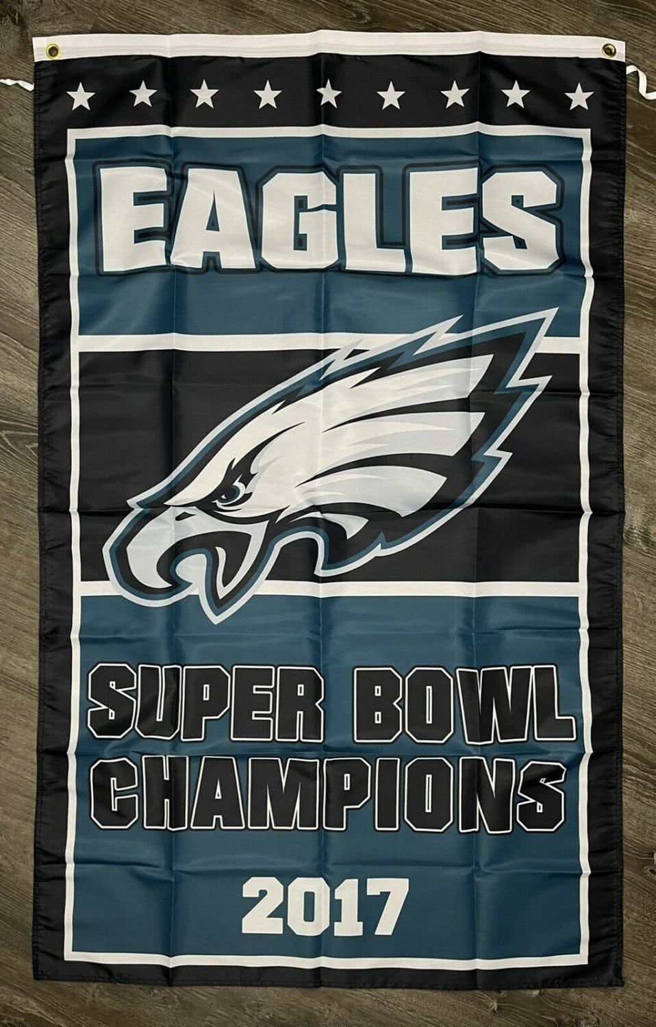 Philadelphia Eagles Vertical Super Bowl Championship Flag 3x5 ft Banner Man-Cave Bar