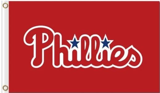 Philadelphia Phillies Red Sport Banner Flag 3X5Ft Banner USA Polyester with Brass Grommets