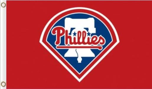 Philadelphia Phillies Red flag 3X5Ft Banner USA Polyester with Brass Grommets