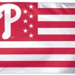 Philadelphia Phillies Star US Flag 3X5Ft Banner USA Polyester with Brass Grommets