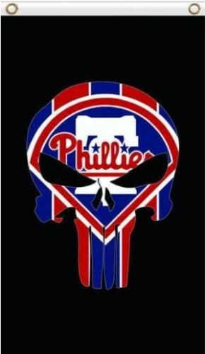 Philadelphia Phillies Star US Sport Flag 3X5Ft Banner USA Polyester with Brass Grommets